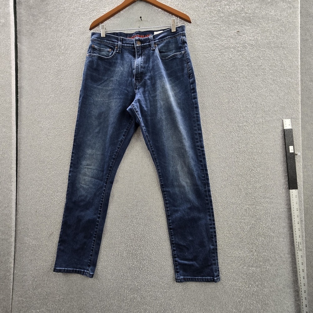 Lucky Brand‎ Men Jeans 32X32 Blue Denim 110 Slim Coolmax 27" Inseam